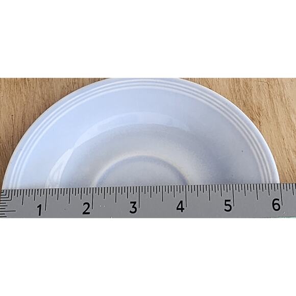 2 Edwin M Knowles Vintage Saucer Plates Pastel Blue Nice Condition See Pictures - Picture 11 of 11